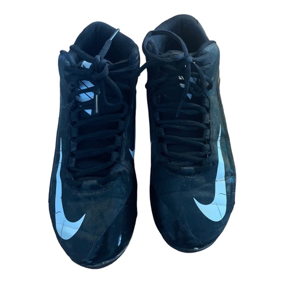 Nike Alpha Shark 2 Mid Football Cleats Shoes 719952-002 Men's Size 10.5 - Picture 6 of 10